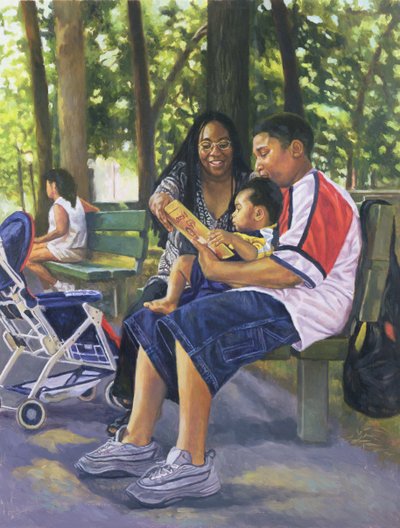 Familie in het Park, 1999 door Colin Bootman